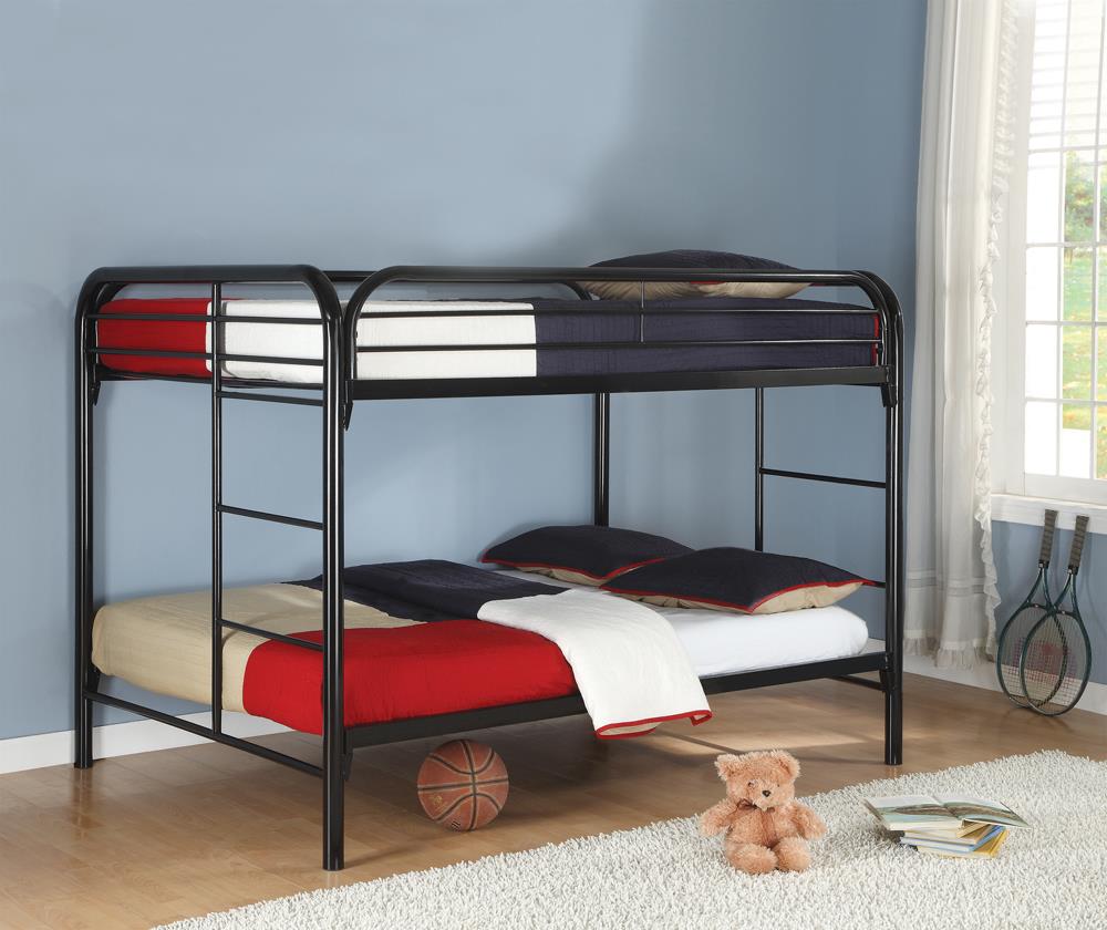 Fordham Black Full-Over-Full Bunk Bed Coaster Z2 Premium