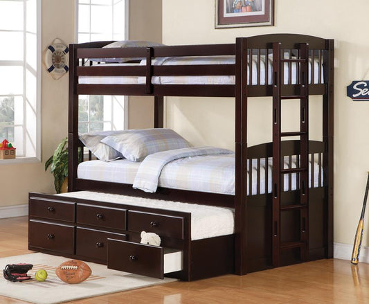 Kensington Cappuccino Bunk Bed Coaster Z2 Premium