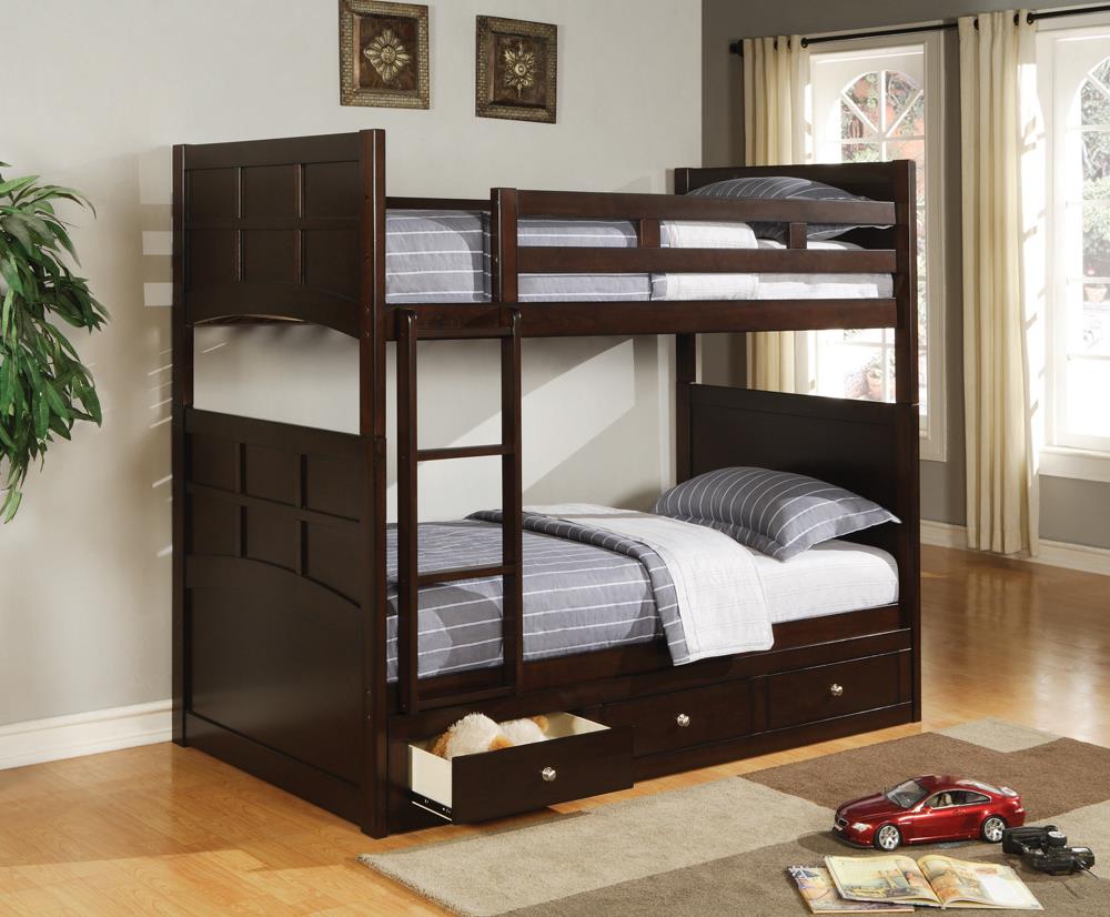 Jasper Twin Bunk Bed Coaster Z2 Premium