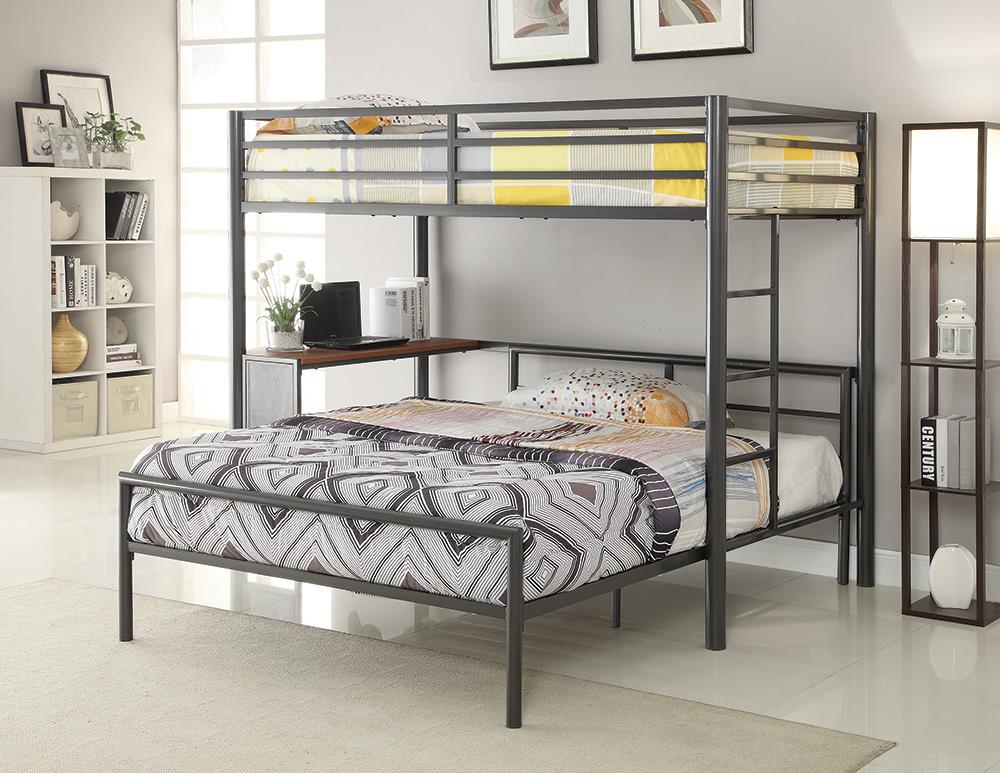 Metal Workstation Twin Loft Bed Coaster Z2 Premium