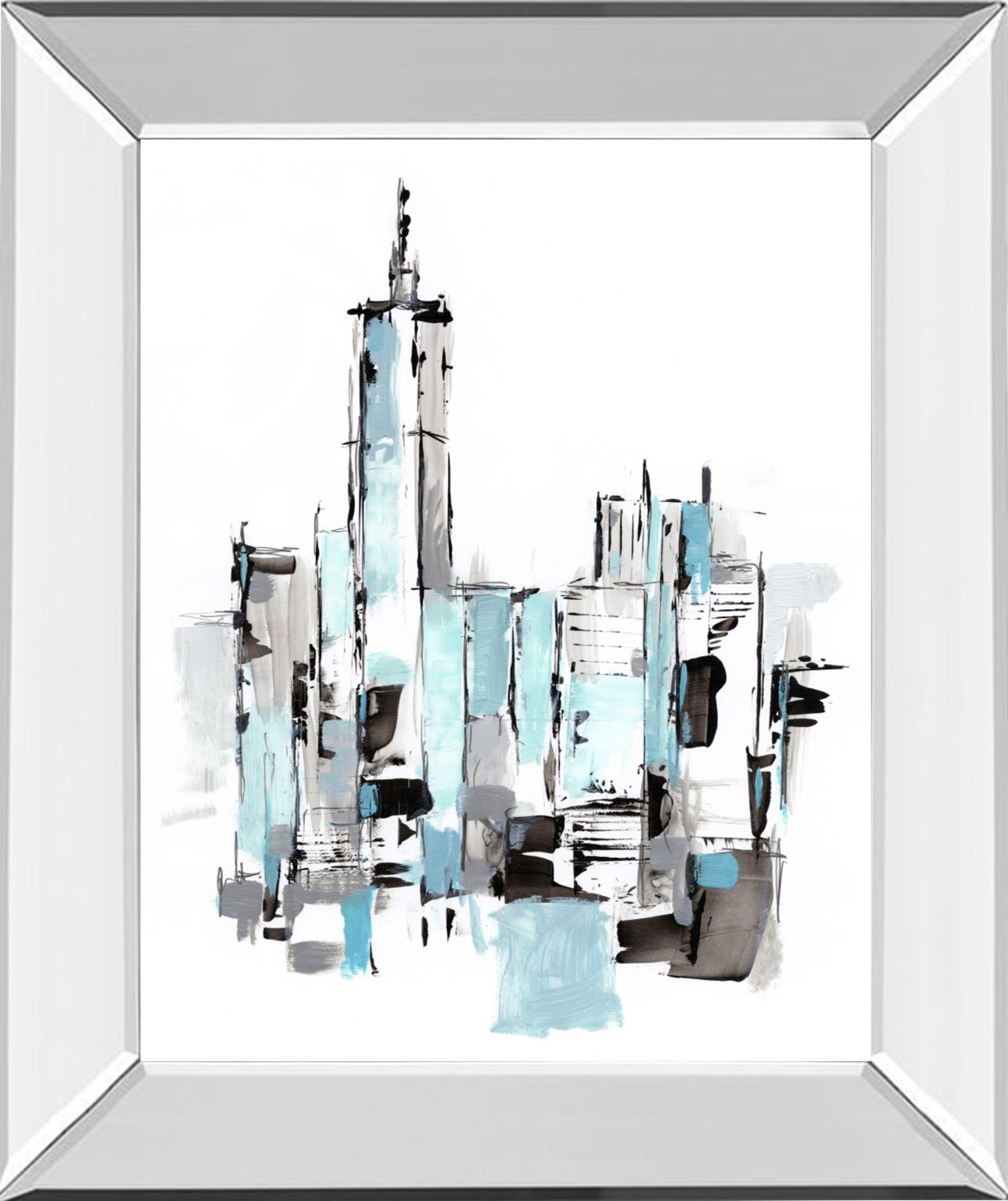 Blue City II By Ethan Harper - Light Blue Classy Art