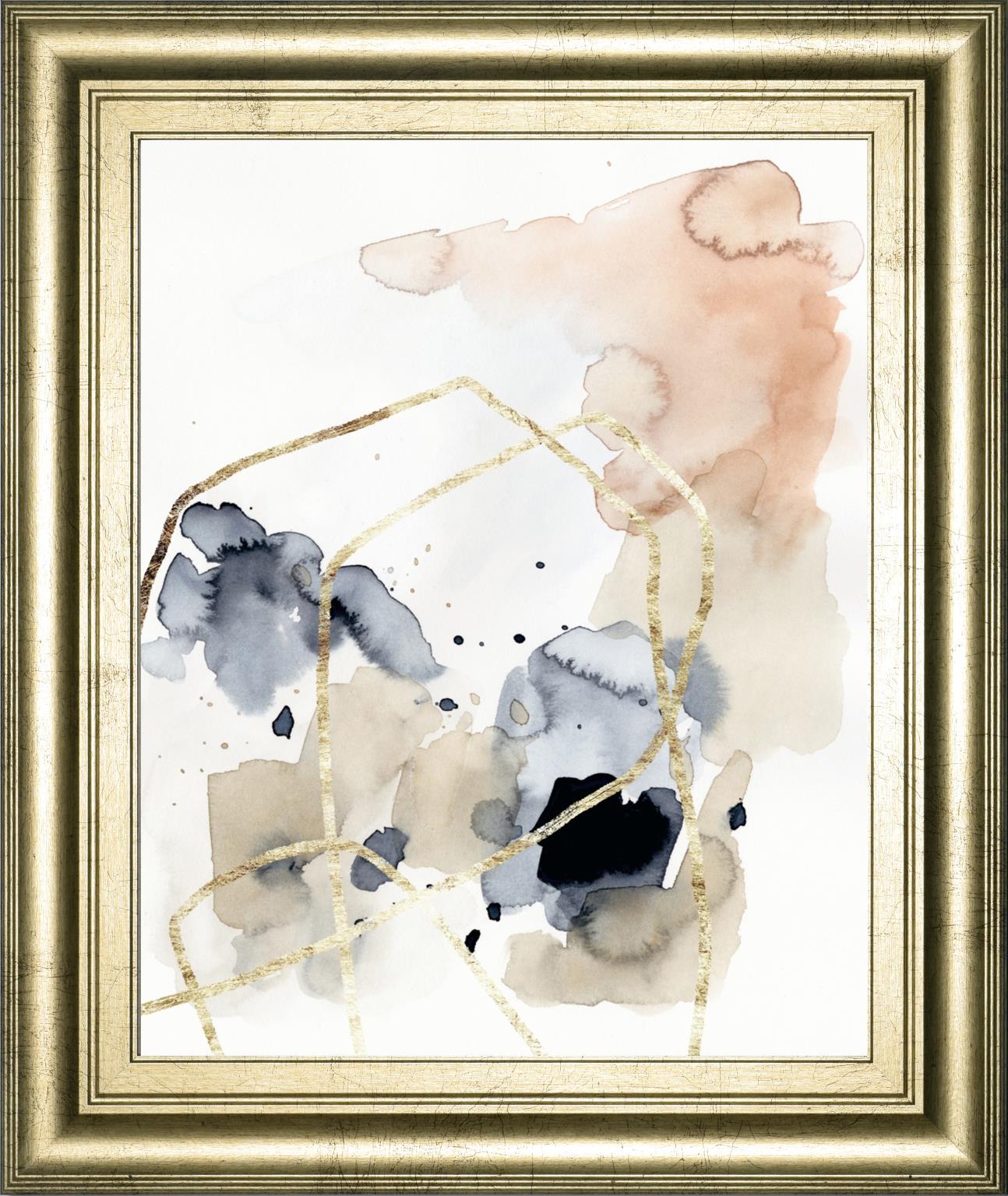 22x26 Syncopate I By Victoria Barnes - Beige Classy Art