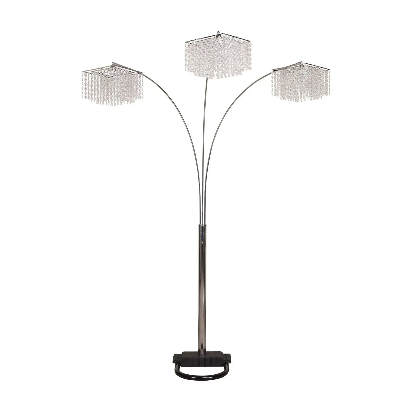 Crystal Chrome 87" Floor Lamp Crown Mark