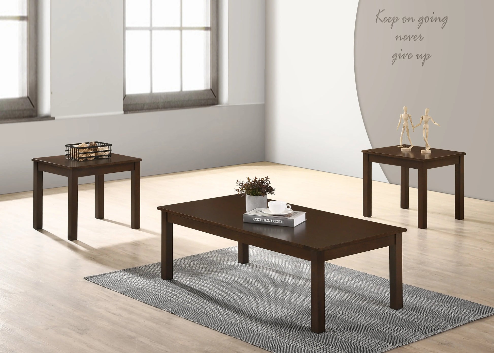 Pierce Brown 3-Piece Coffee Table Set Crown Mark