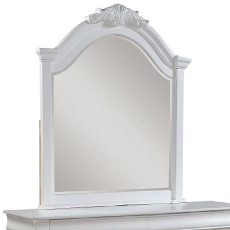 ACME Estrella Youth Dresser Mirror in White 30244 ACME East