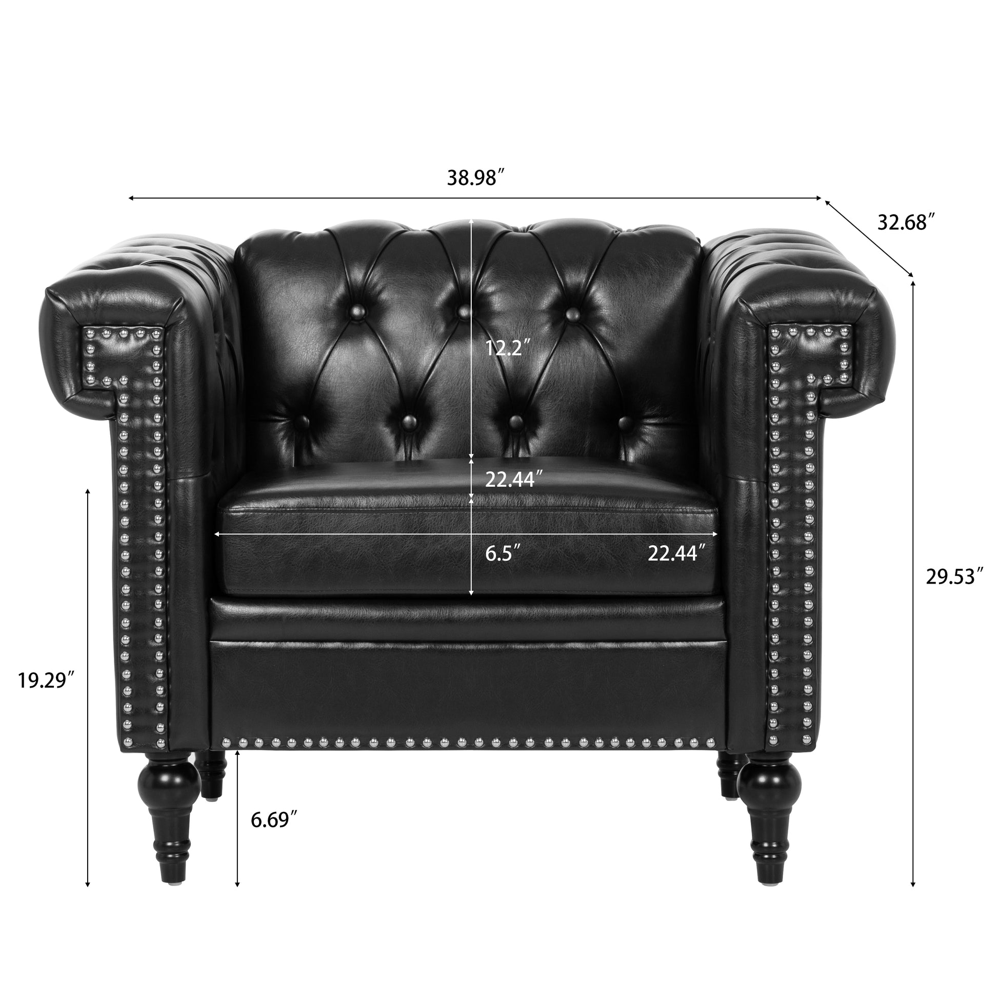 1 Seater Sofa For Living Room House to Home Furnishings LLC