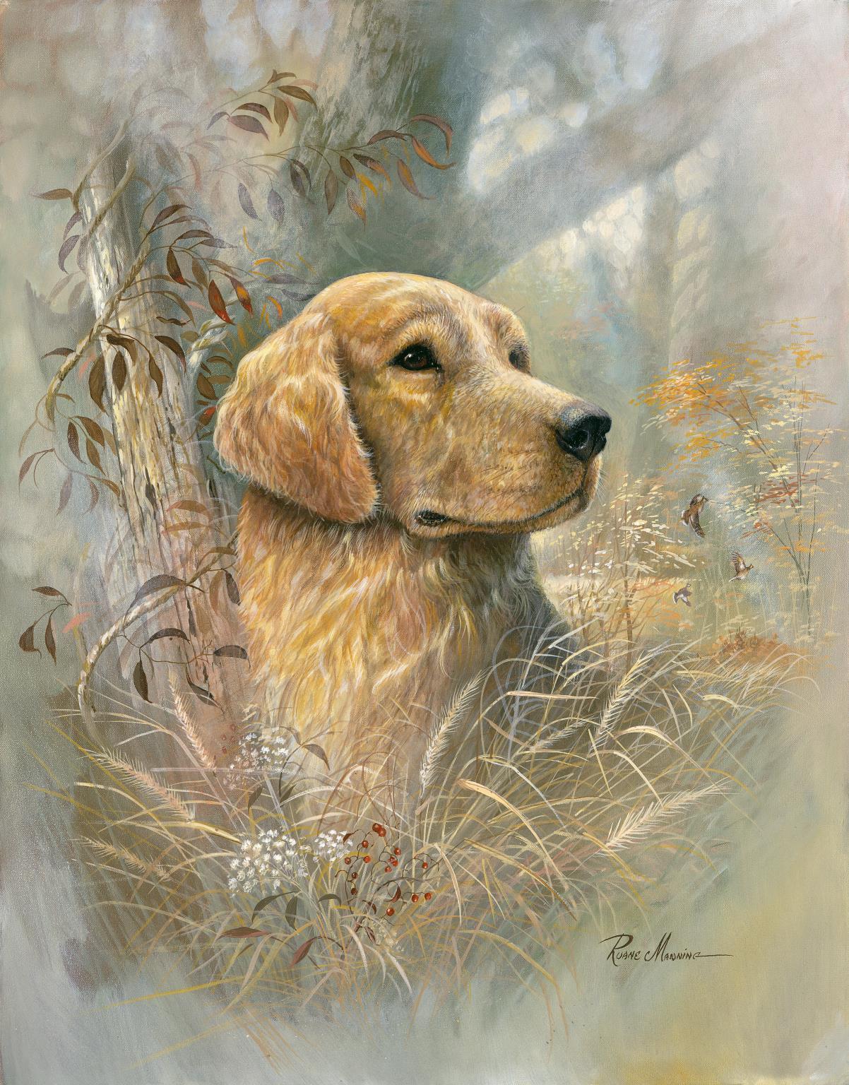 Small - Golden Beauty By Ruane Manning - Beige Classy Art