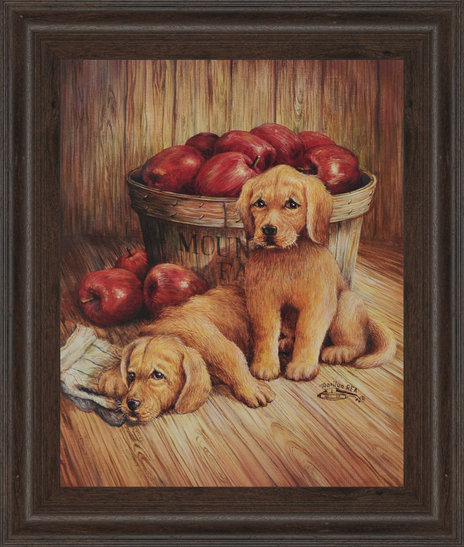 Promotional Line Puppies - Wall Art - Light Brown Classy Art