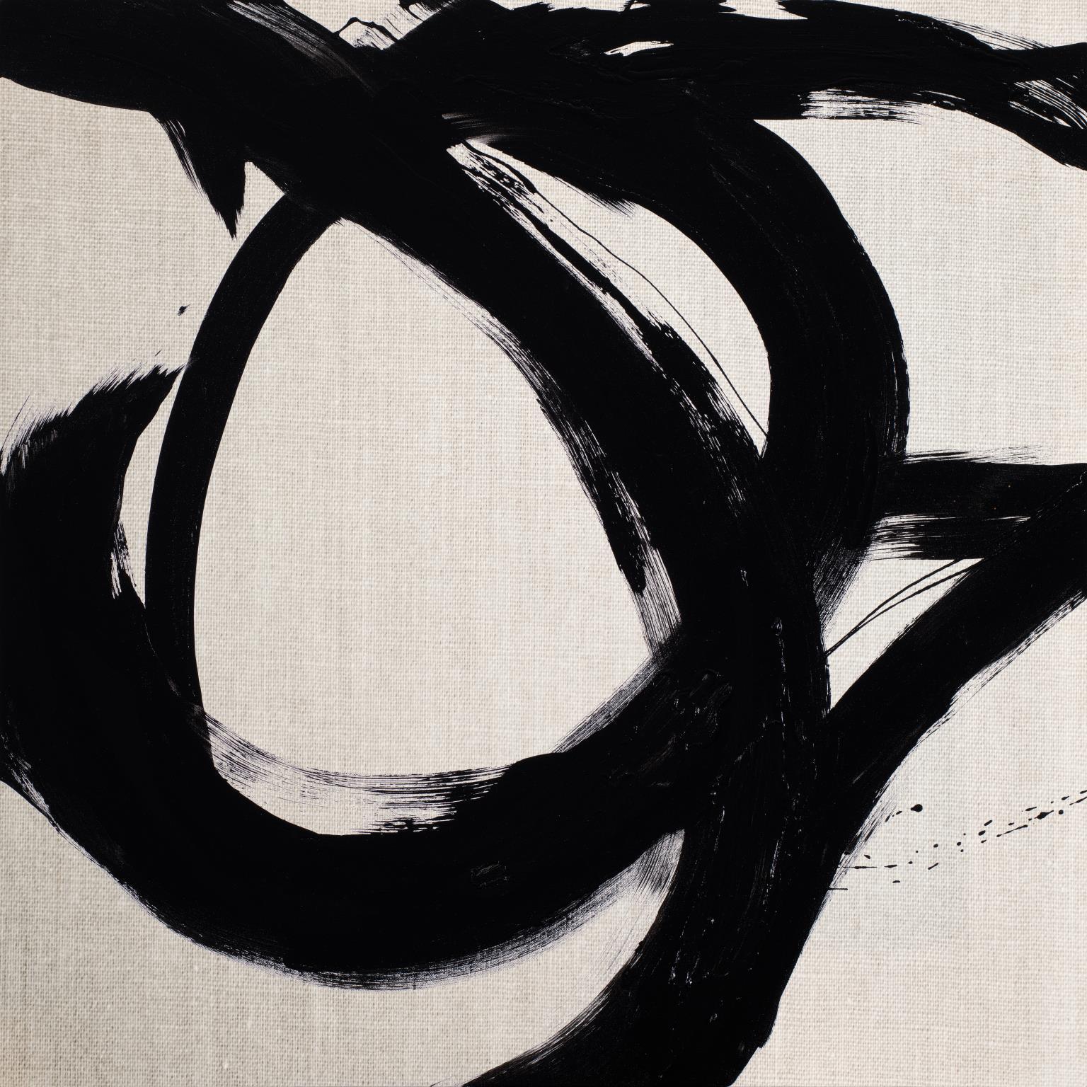 Circular Strokes I By Megan Morris - Black Classy Art