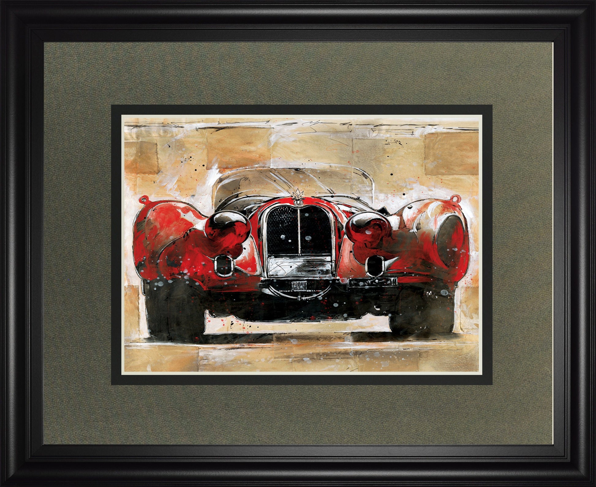 Vintage Red By Wiley M.g. - Red Classy Art