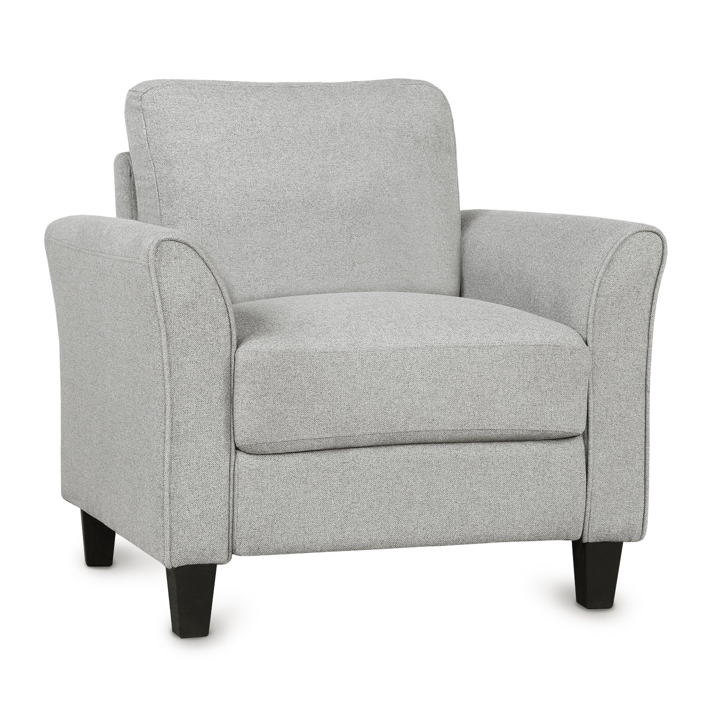 Living Room Sets Furniture Armrest Sofa Single Chair Sofa Loveseat Chair 3-Seat Sofa (ChairLoveseat Chair&3-Seat Sofa, Light Gray) House to Home Furnishings LLC