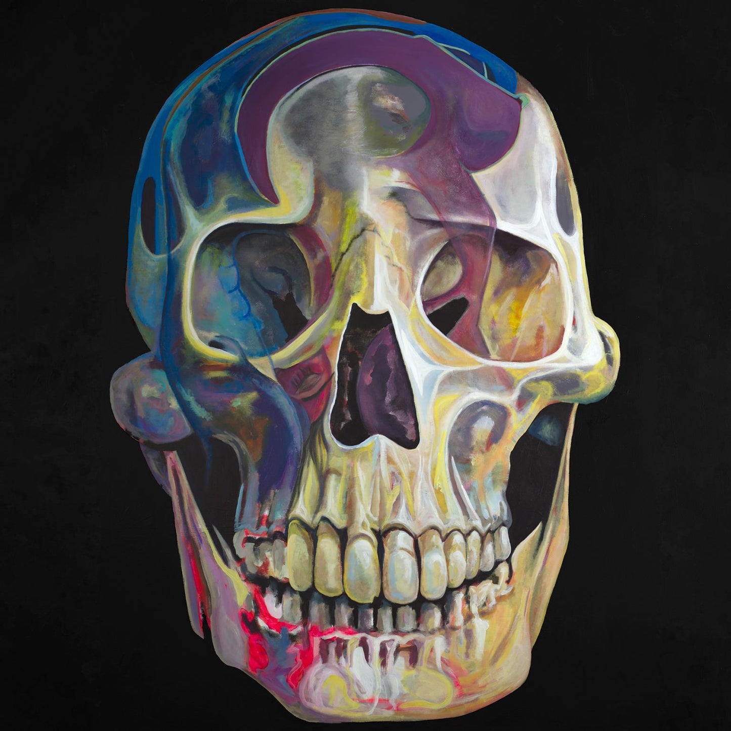 Tempered Glass - Color My Skull - Beige Classy Art