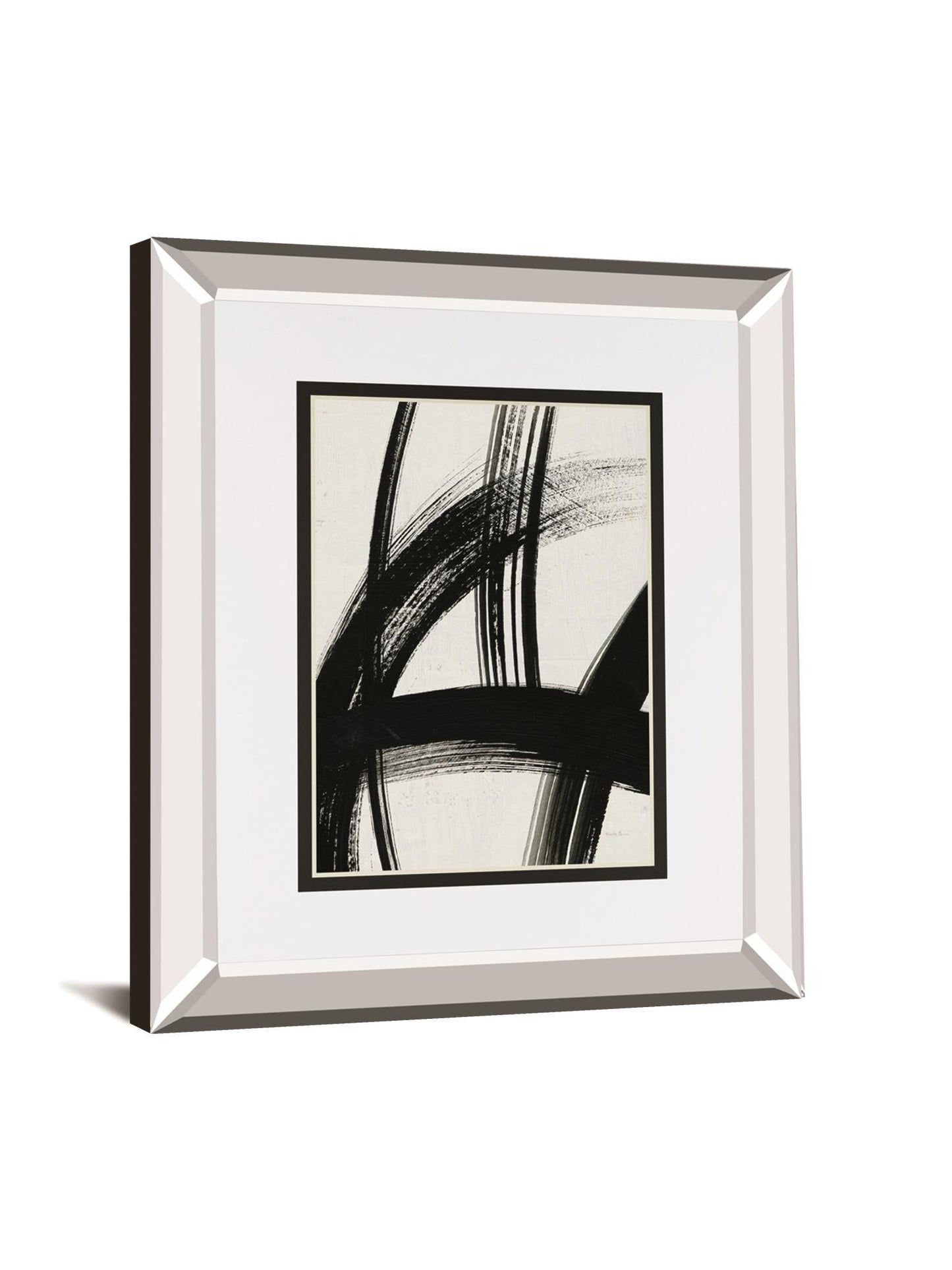 Spontaneous II By Farida Zaman Mirrored Frame - Black Classy Art