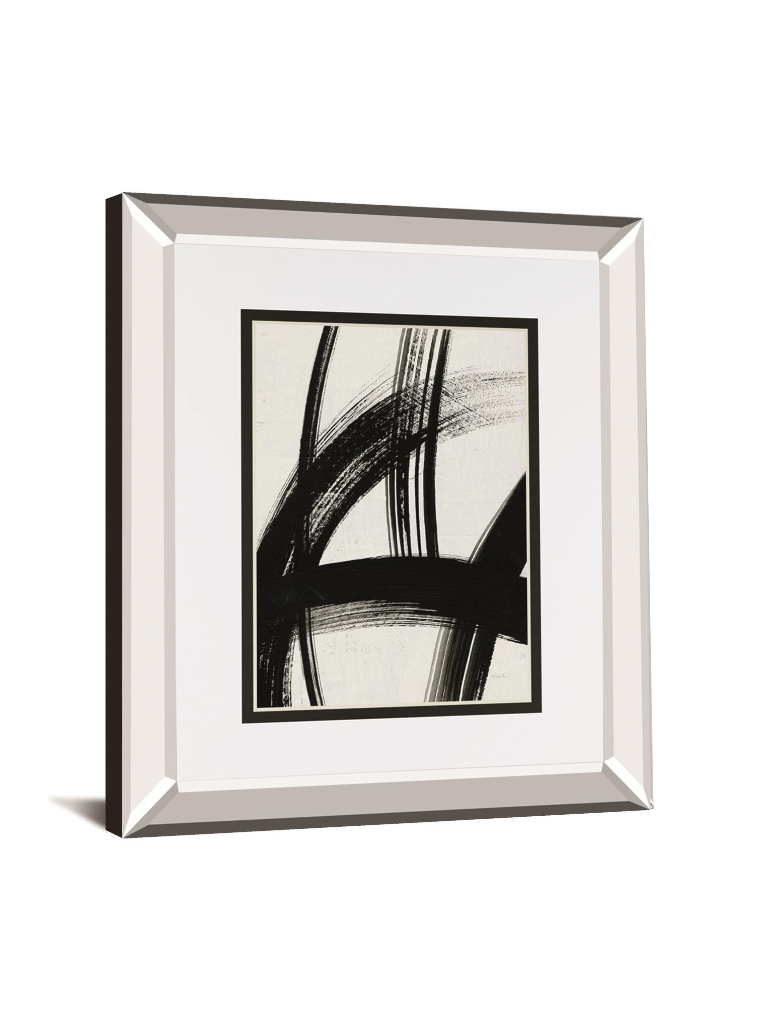 Spontaneous II By Farida Zaman Mirrored Frame - Black Classy Art
