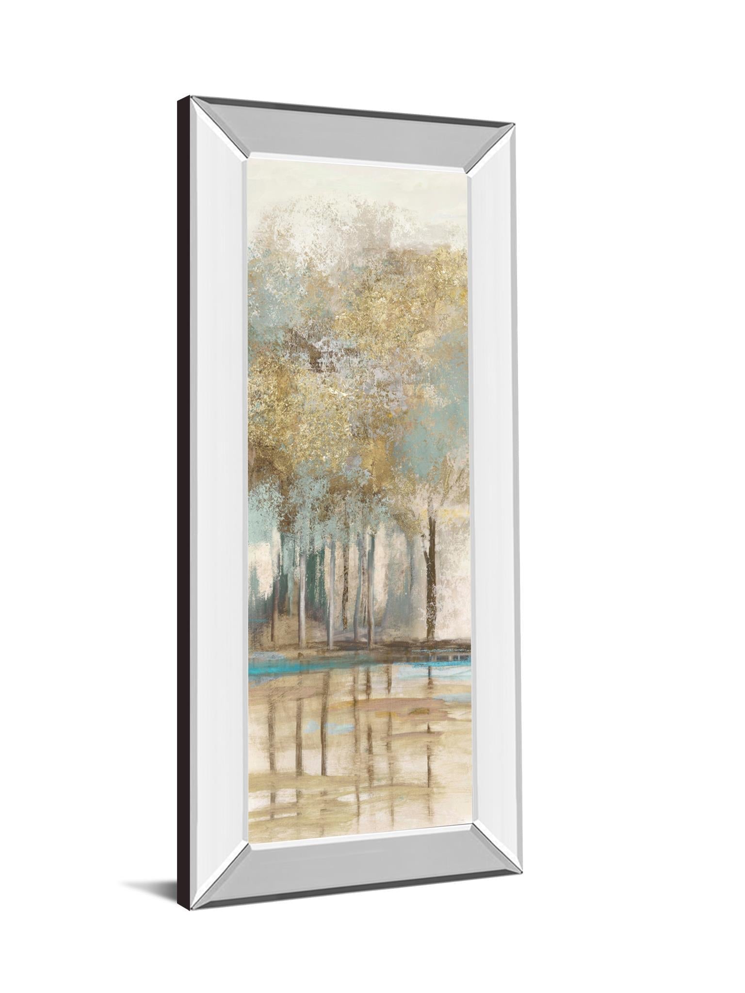 Woodlot II By Allison Pearce - Mirrored Frame Wall Art - Light Brown Classy Art