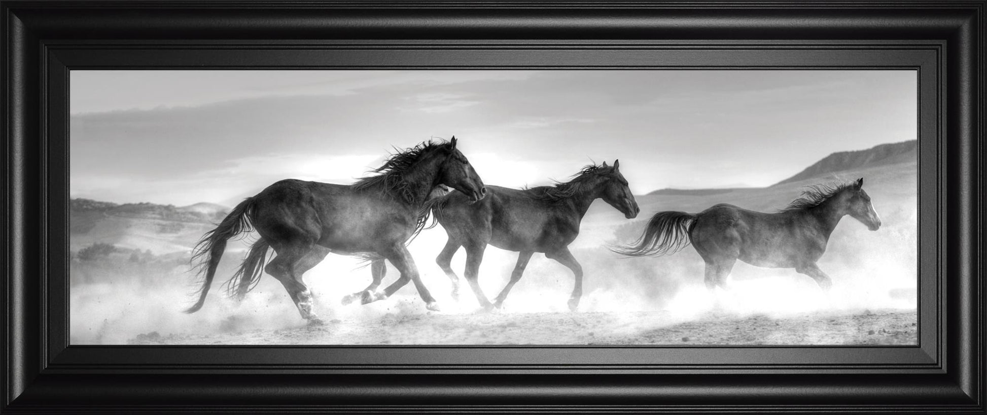 18x42 Rolling By By Jg Studios - Dark Gray Classy Art