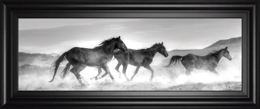 18x42 Rolling By By Jg Studios - Dark Gray Classy Art