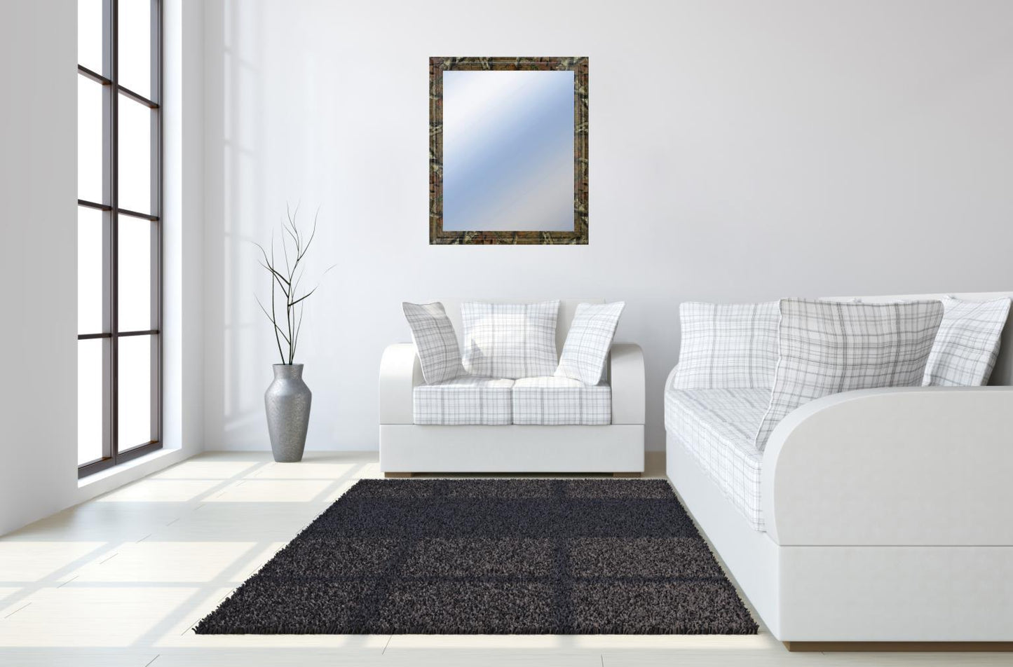 34x40 Decorative Framed Wall Mirror By Classy Art Promotional Mirror Frame #43 - Dark Brown Classy Art