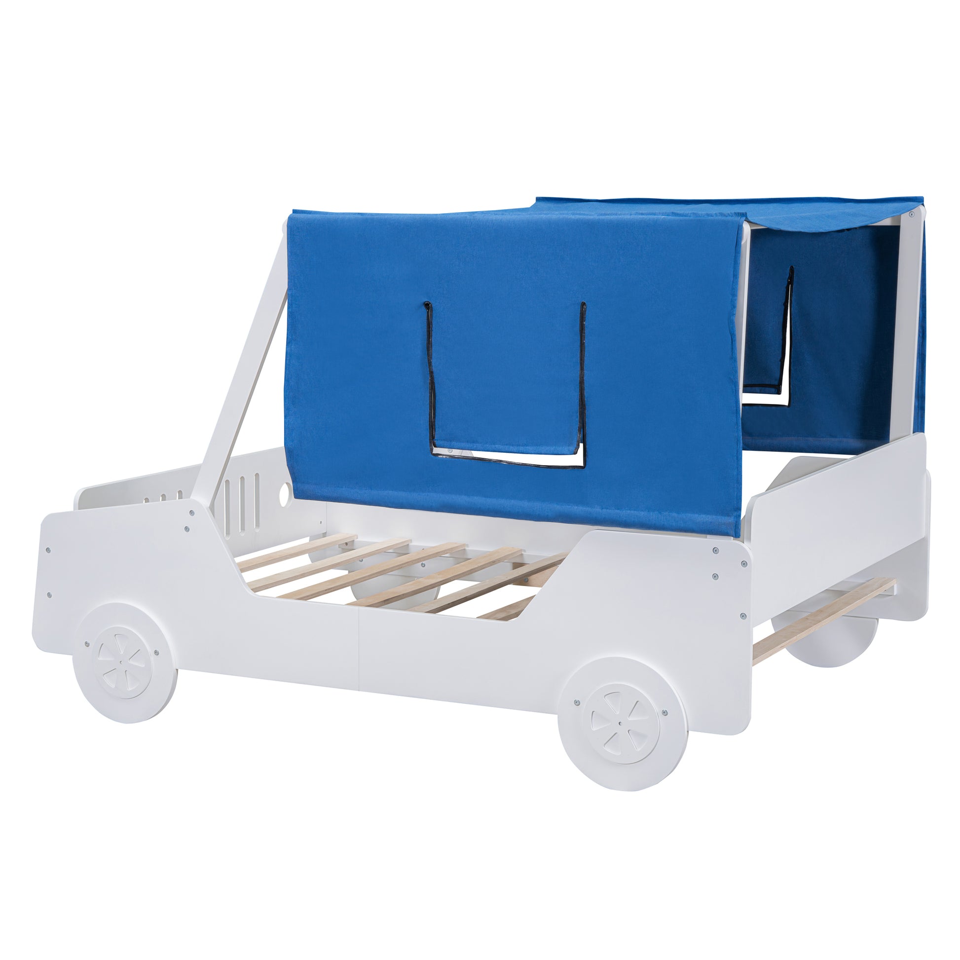 Full Size Car Shaped Bed with Tents,White House to Home Furnishings LLC