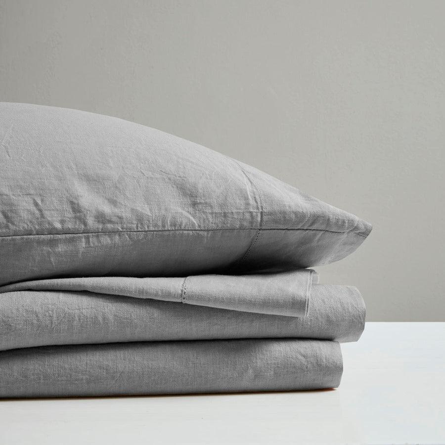 4PC Sheet Set Gray MP20-7886 Olliix.com