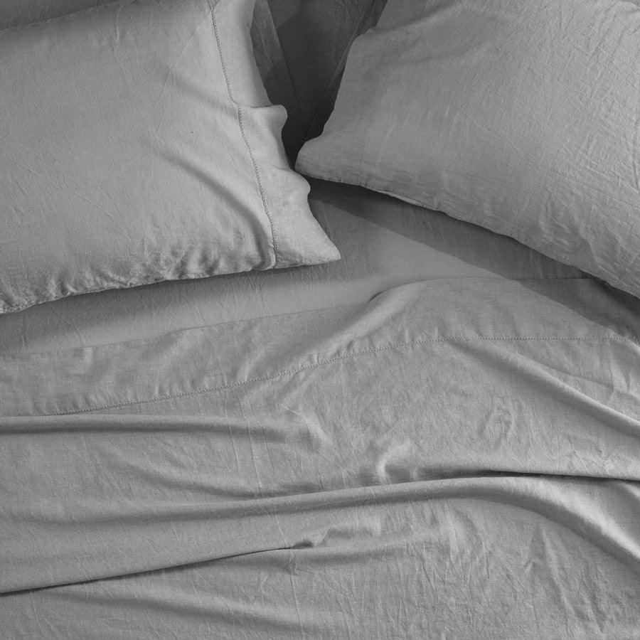 4PC Sheet Set Gray MP20-7886 Olliix.com