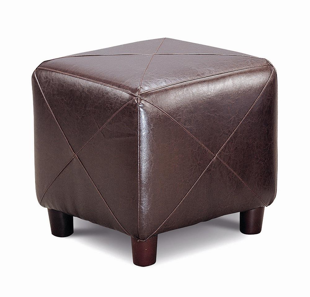 Cube Ottoman Brown Coaster Z2 Premium