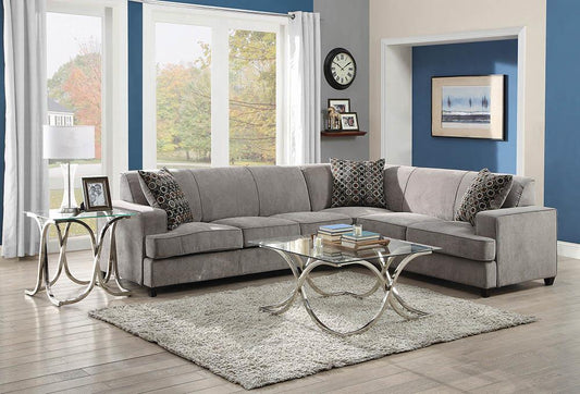 Tess Casual Grey Sectional Coaster Z2 Premium