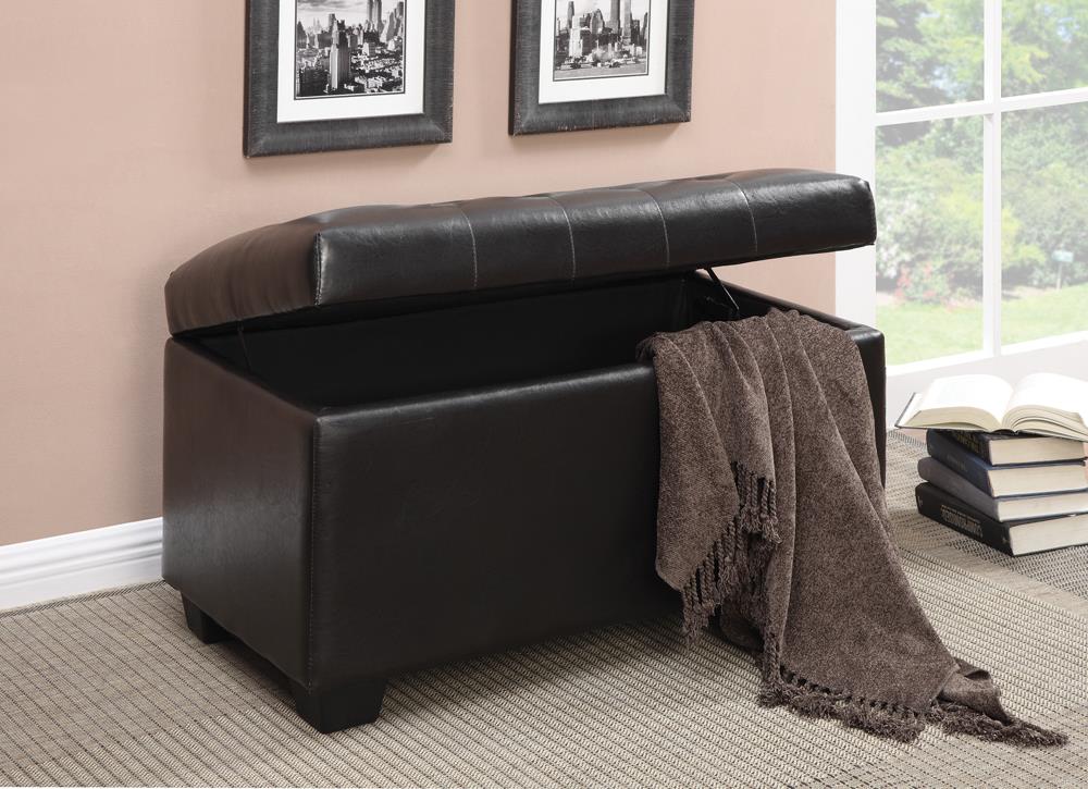 G500948 Casual Dark Brown Ottoman Coaster Z2 Premium