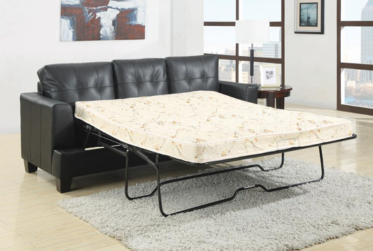 Samuel Transitional Black Sleeper Sofa Coaster Z2 Premium