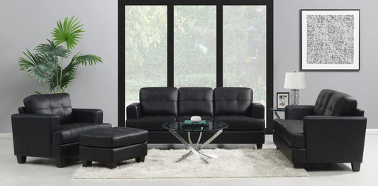 Samuel Transitional Black Two-Piece Living Room Set Coaster Z2 Premium