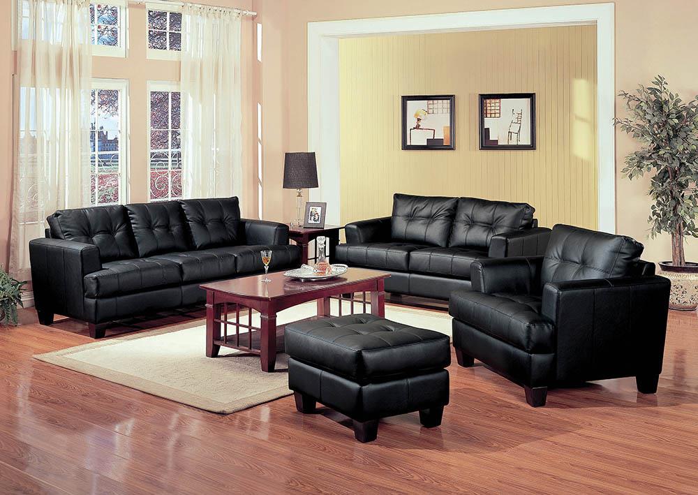 Samuel Transitional Black Sofa Coaster Z2 Premium