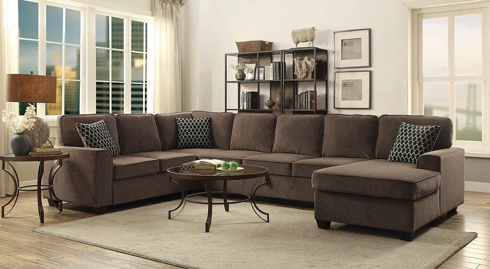 Provence Transitional Brown Sectional Coaster Z2 Premium