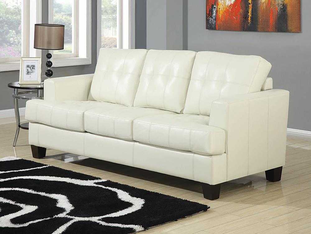 Samuel Transitional Cream Sleeper Sofa Coaster Z2 Premium