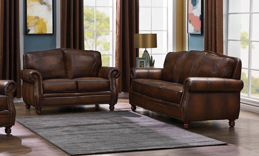 Montbrook Traditional Brown Two-Piece Living Room Set Coaster Z2 Premium