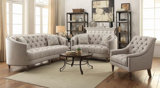 Avonlea Beige Three-Piece Living Room Set Coaster Z2 Premium