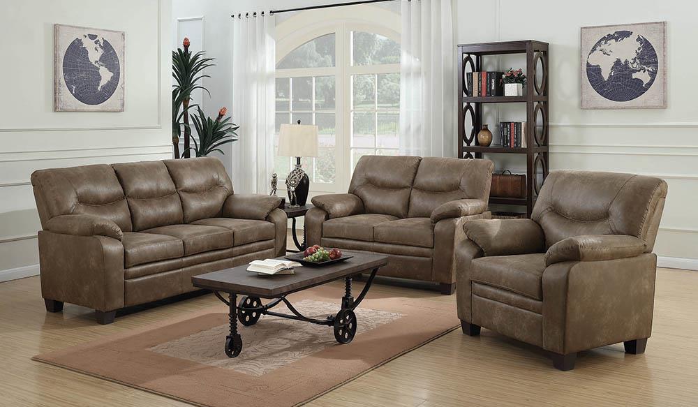 Meagan Casual Brown Loveseat Coaster Z2 Premium