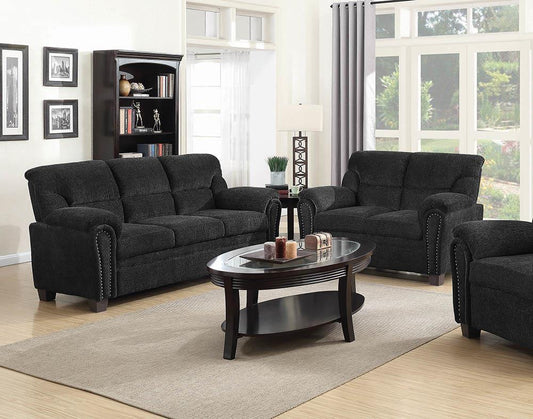 Clemintine Grey Two-Piece Living Room Set Coaster Z2 Premium