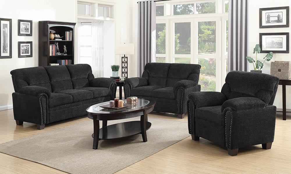 Clemintine Grey Three-Piece Living Room Set Coaster Z2 Premium