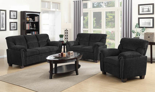 Clemintine Grey Three-Piece Living Room Set Coaster Z2 Premium