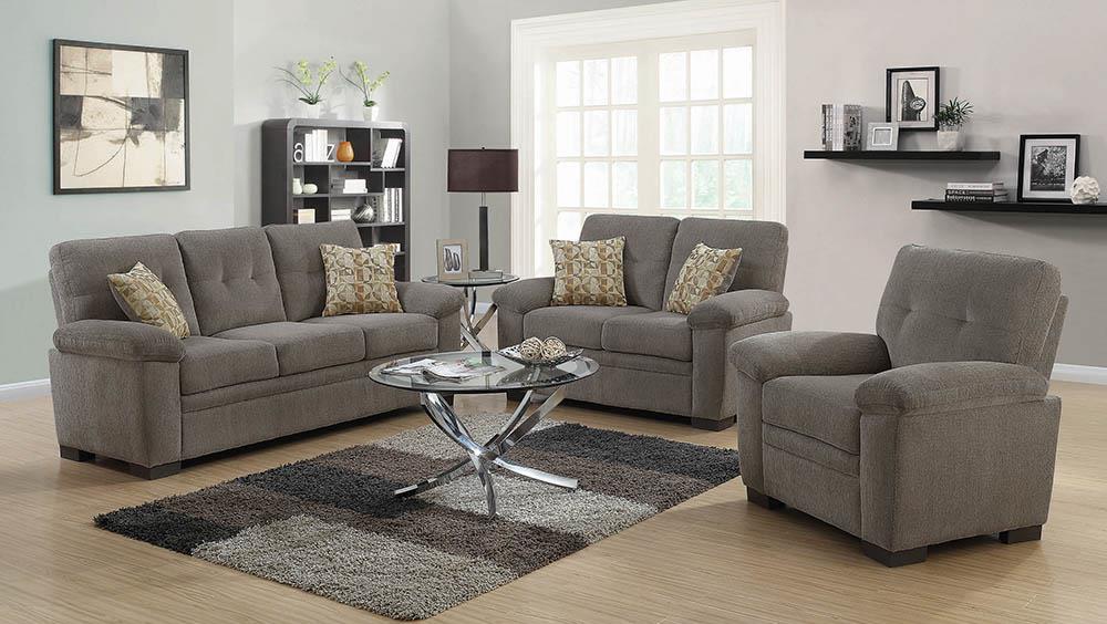 Fairbairn Casual Brown Two-Piece Living Room Set Coaster Z2 Premium