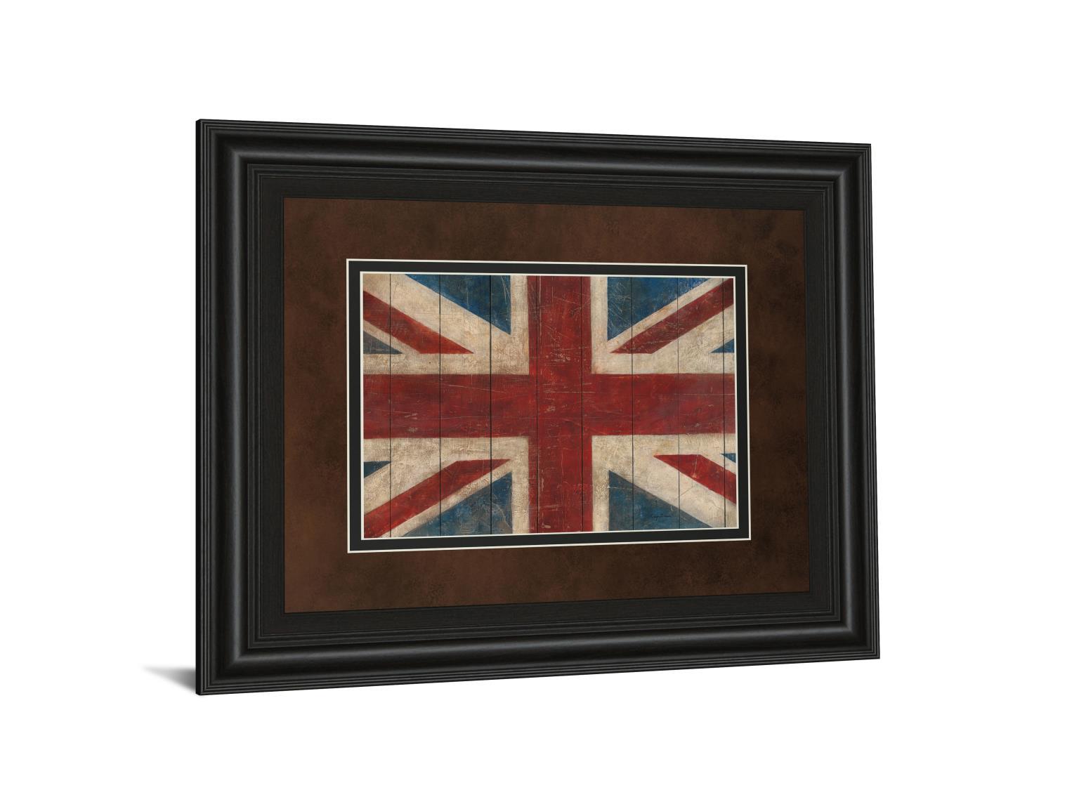 Union Jack By Avery Tillman - Framed Print Wall Art - Red Classy Art