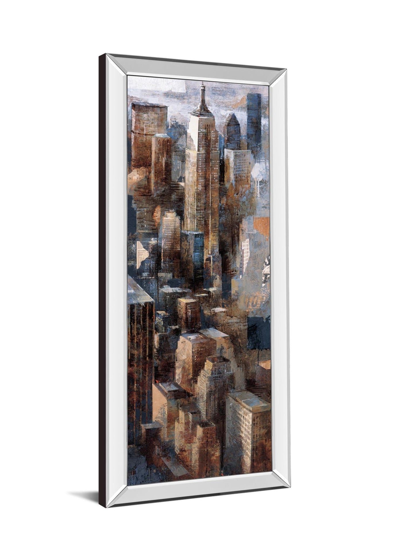 A View To Remember I By Marti Bofarull - Mirrored Frame Wall Art - Dark Brown Classy Art