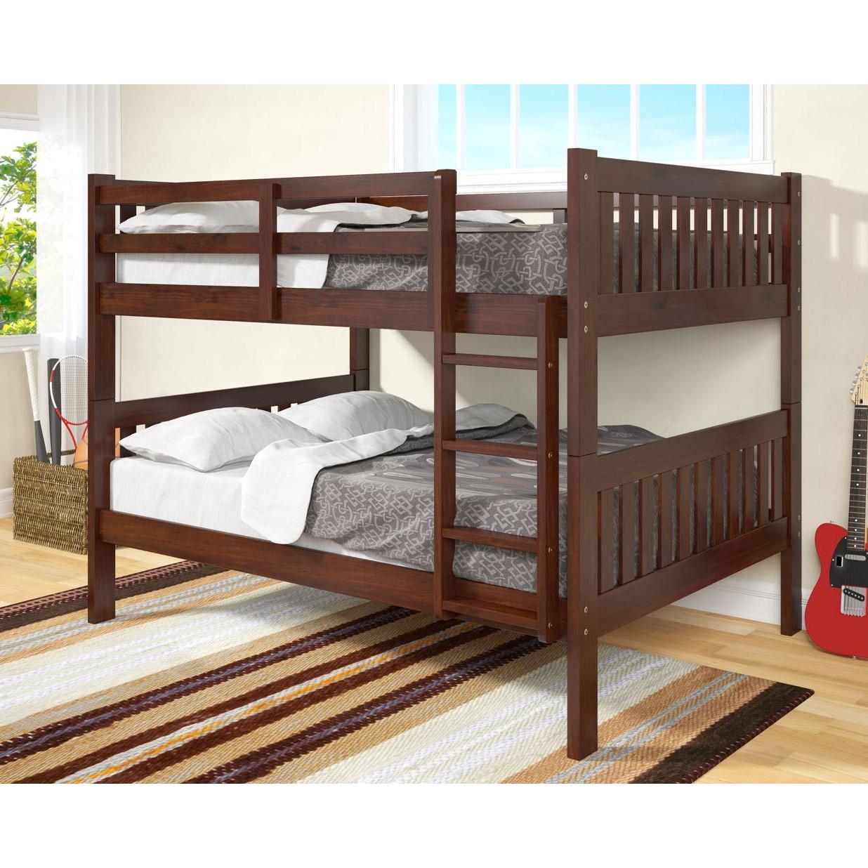 Donco Trading Company Kids Beds Bunk Bed 1015A-3FFCP/1015B-3FFCP/1015C-3FFCP Donco Trading Company