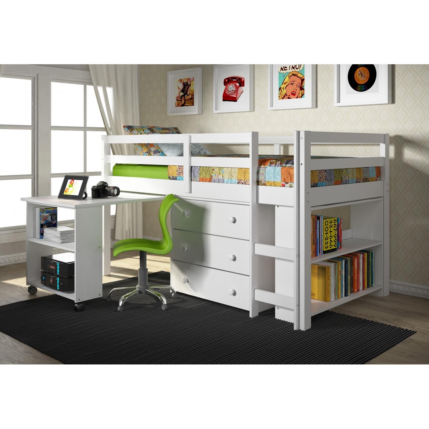 Donco Trading Company Kids Beds Loft Bed 760A-TW/760B-TW/760C-TW/760D-TW Donco Trading Company