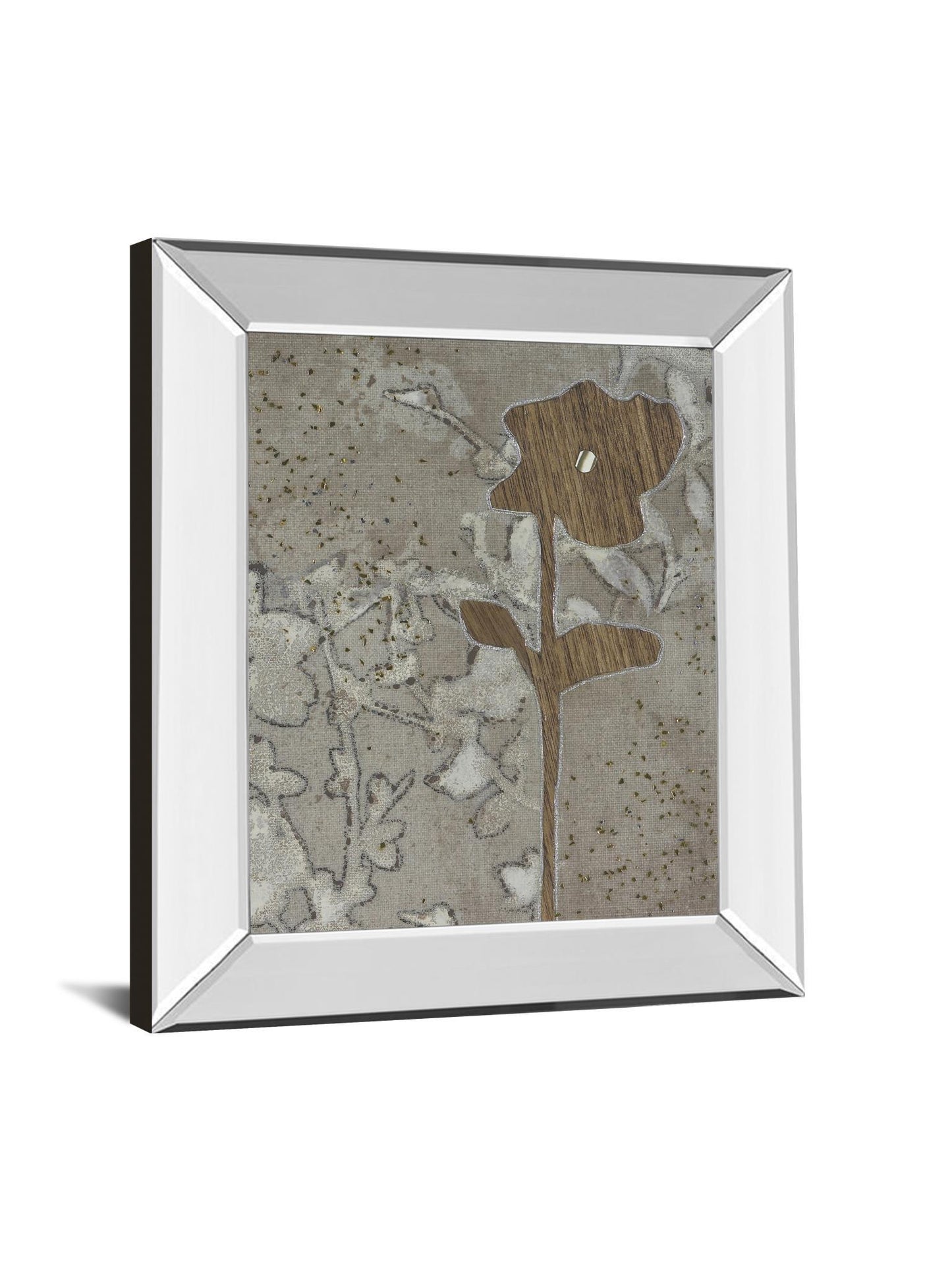 Lift Me Il By Miller - Mirror Framed Print Wall Art - Beige Classy Art