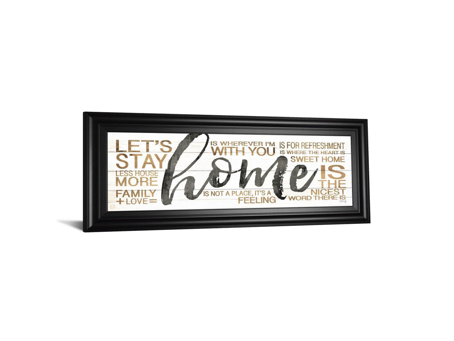 Home By Marla Rae - Framed Print Wall Art - White Classy Art