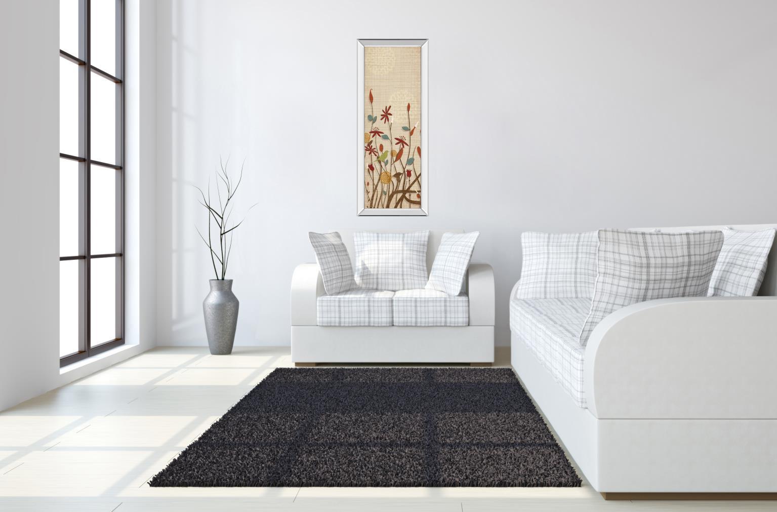 Meadows Farigrounds I By Tandi Venter - Mirrored Frame Wall Art - Beige Classy Art