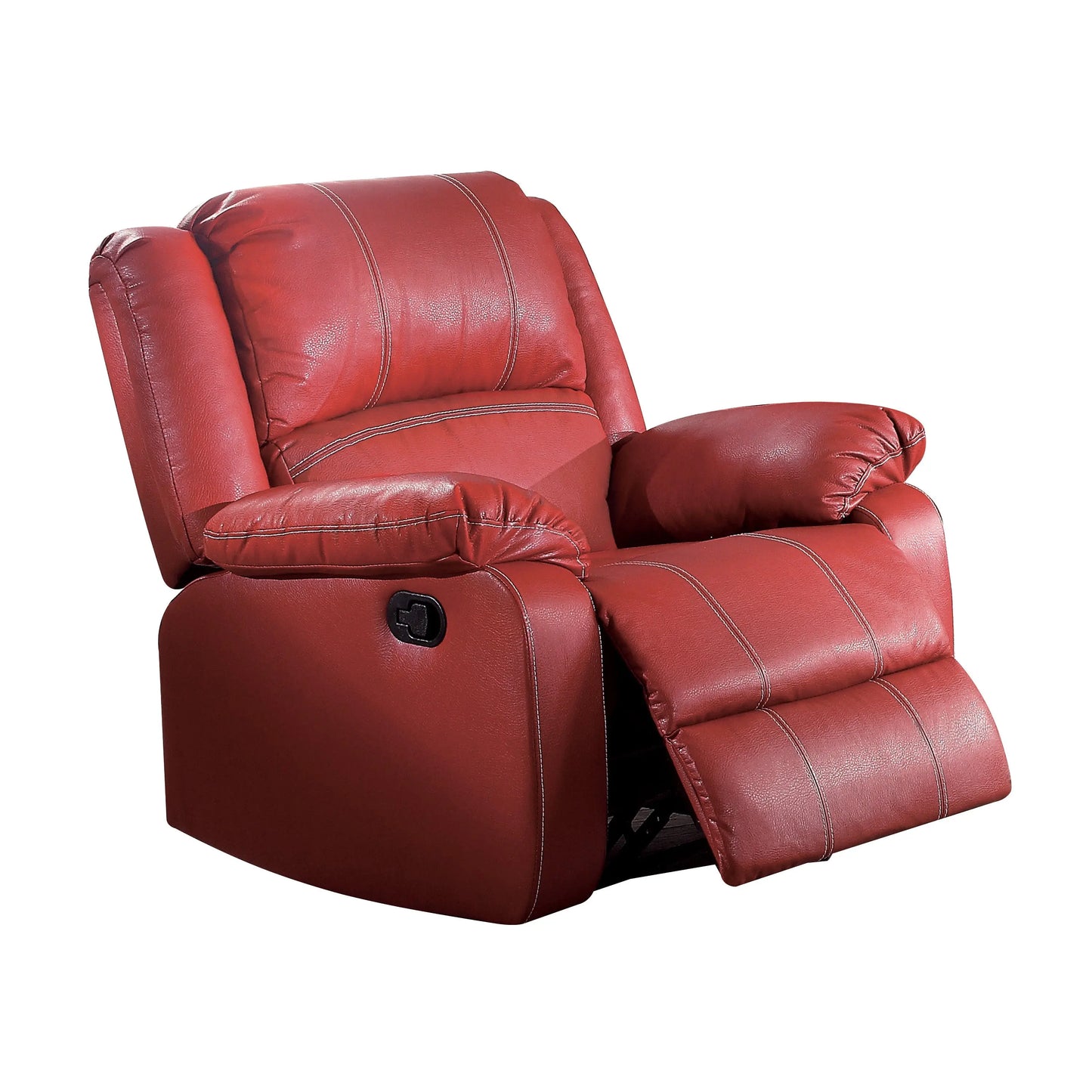 Zuriel Red PU Rocker Recliner (Motion) ACME East