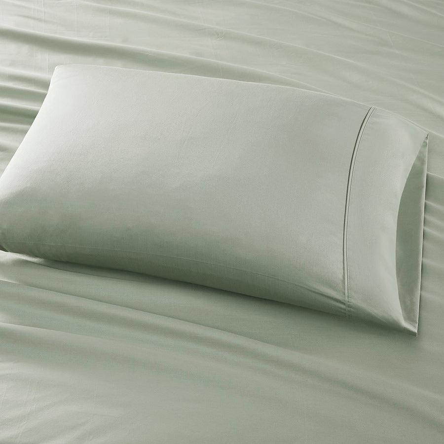 525 Thread Count Cotton Blend Sheet Set Blue Queen Olliix.com