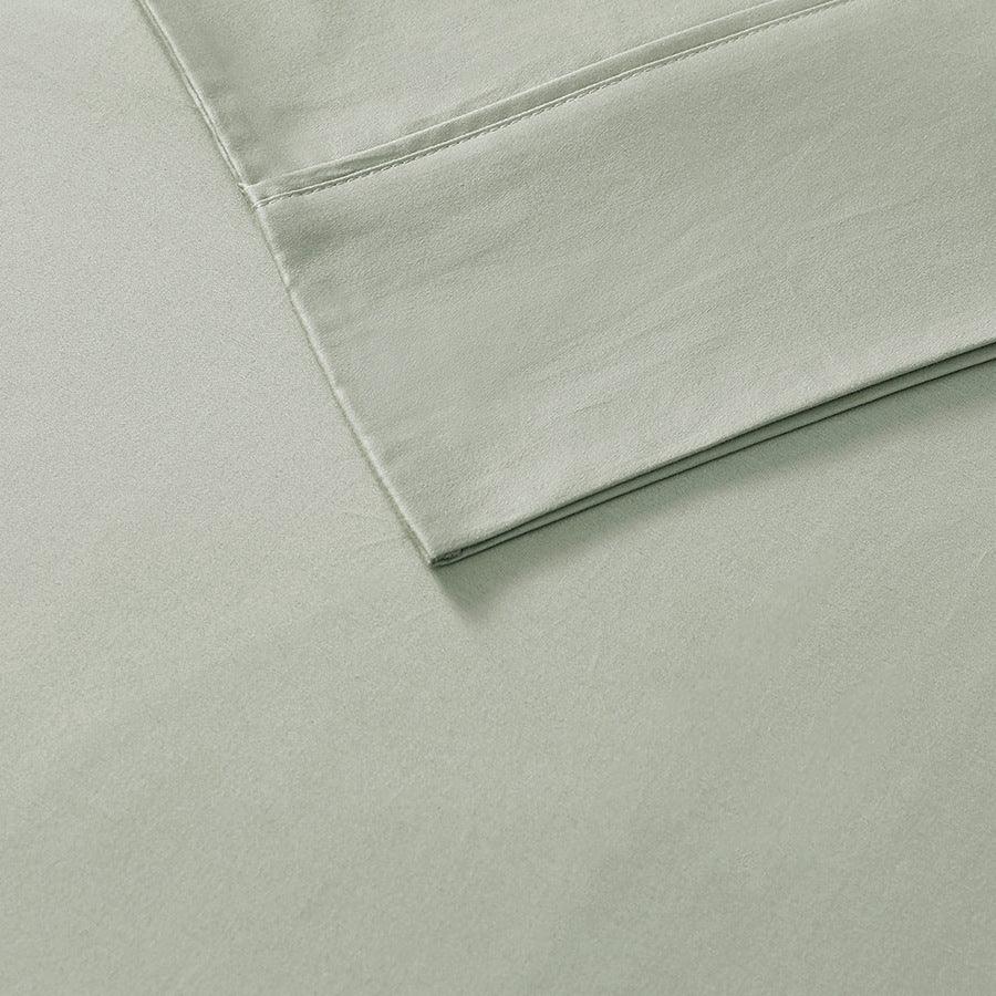 525 Thread Count Cotton Blend Sheet Set Blue Queen Olliix.com